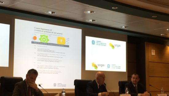 Gdpr. Il Garante Soro in Sogei, che apre il suo modello di Privacy a tutta la PA