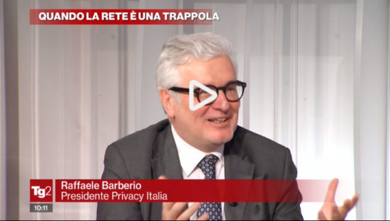 Raffaele Barberio ospite a Tg2 Lavori in corso