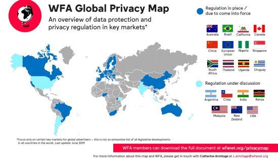 WFA Global Privacy Map
