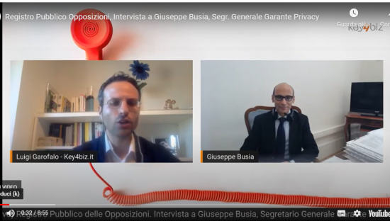 Videointervista a Giuseppe Busia: ‘Con nuovo Registro Opposizioni consensi azzerati’